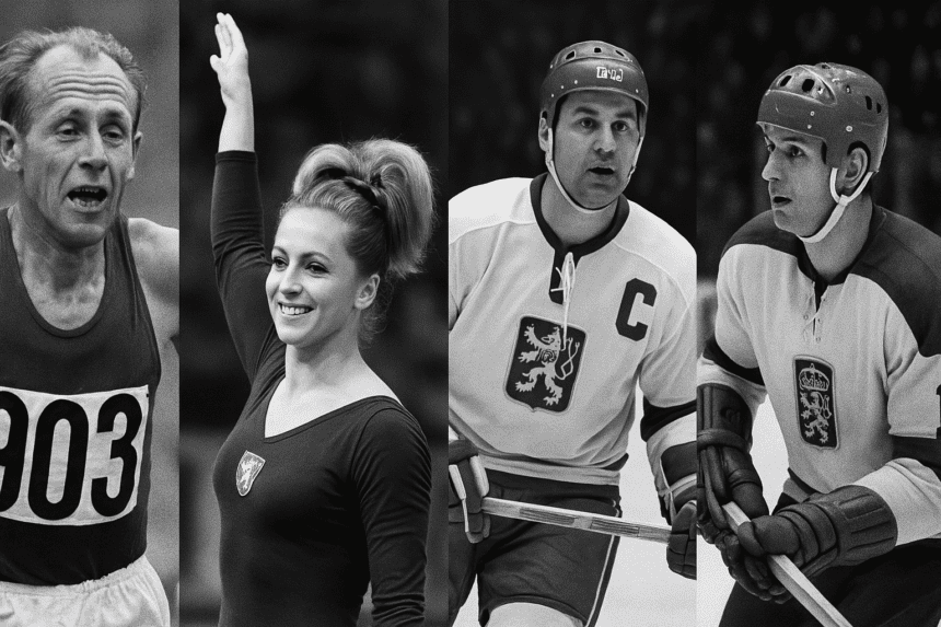 Emil Zátopek, Věra Čáslavská, zlatí hokejisté i světoví atleti – československý sport zářil mezi lety 1945–1989 na olympiádách a mistrovstvích světa. Malý stát, velké výkony.