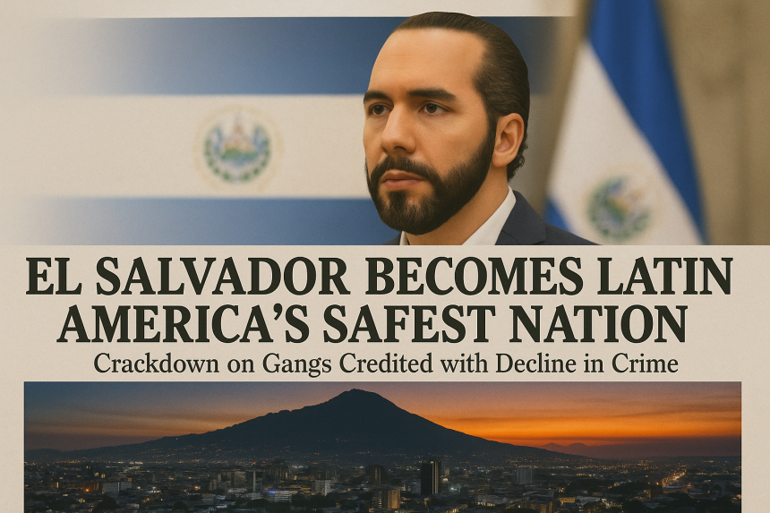 El Salvador se pod vedením prezidenta Nayiba Bukeleho stal nejbezpečnější zemí Latinské Ameriky.