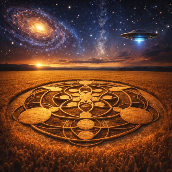 Galaktická mise a kruhy v obilí